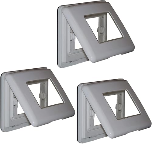 KIT 3 COPERCHI UNIV. 3M DA ESTERNO IP55 GRIGIO - Honorern