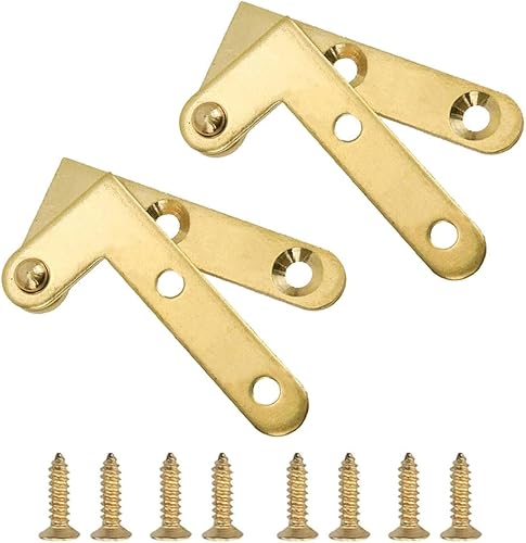 Cerniere girevoli a 360 gradi, 2 paia di cerniere nascoste in ottone, antiche cerniere a perno per finestre, armadietti, armadi - Honorern