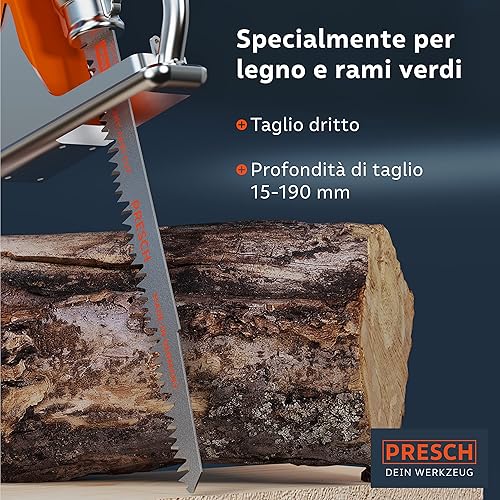 Lame per sega a gattuccio legno e rami verdi 210mm 10 pz - taglio 15-190mm - Lama gattuccio per giardinaggio - set di lame incl. scatola. - Honorern