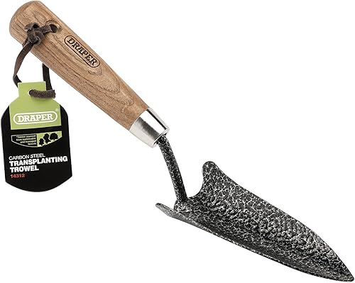Draper 14312 Cazzuola per trapianto in Acciaio al Carbonio Resistente con Manico in Cenere, 31,5 cm x 6,6 cm x 4,4 cm - Honorern