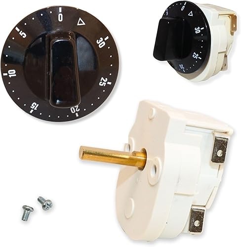 Timer Interruttore bipolare meccanico per tostapane e elettrodomestici per la casa e l'ospitalità. Controller Tempo: 30 minuti - Honorern