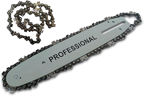 Lama e Barra Per Motosega da 25 cm 10' Pollici 40 Maglie 3/8' Ricambio più Catena e Seconda Catena in Omaggio Set Ricambio Motosega Barra Guida con catena Per Motoseghe a Scoppio - Honorern