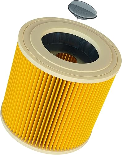 10x filtro a pieghe piatte compatibile con Kärcher NT 20/1 Me Classic E, NT 27/1 ADV, NT27/1, NT 20/1 Me Classic aspirapolvere - giallo - Honorern
