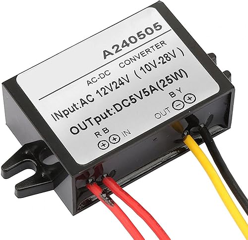 Convertitore DC 5V AC 12V 24V a DC 5V Convertitore Modulo Convertitore di Tensione Modulo di Alimentazione Step-down AC-DC per Pompa Acqua per Camion Auto(5A) - Honorern