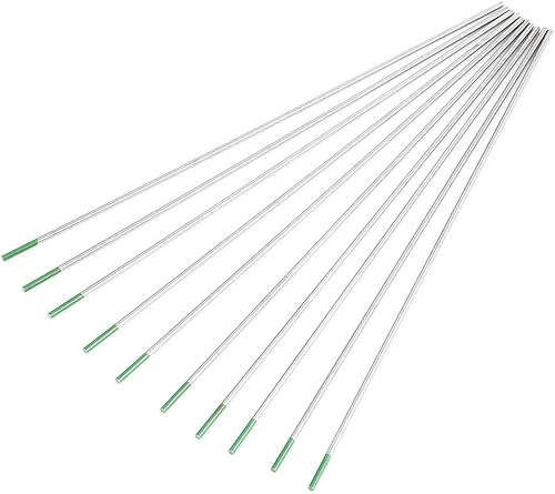 Elettrodi di tungsteno puro, Tig Stick per elettrodi di tungsteno puro, 0 pezzi 1.0/1.6/2.0/2.4/3.2 mm Barra di punta verde WP professionale, per saldatrice WP AC (1,0 mm * 150 mm) - Honorern
