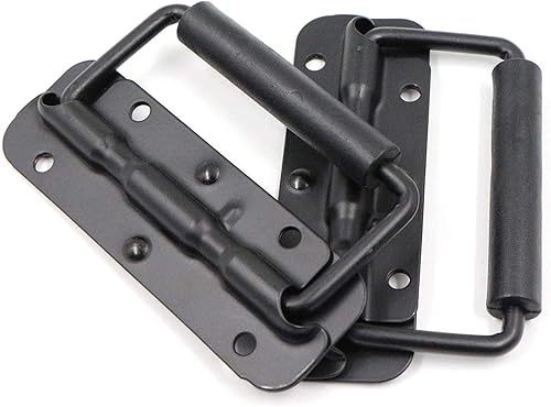 4 Pezzo Maniglia a Molla in Acciaio Inox, Cassetta Degli Attrezzi Maniglie Pieghevoli, Maniglia Della Scatola Caricata a Molla, per Cassette Degli Attrezzi o Scatole di Immagazzinaggio - Honorern