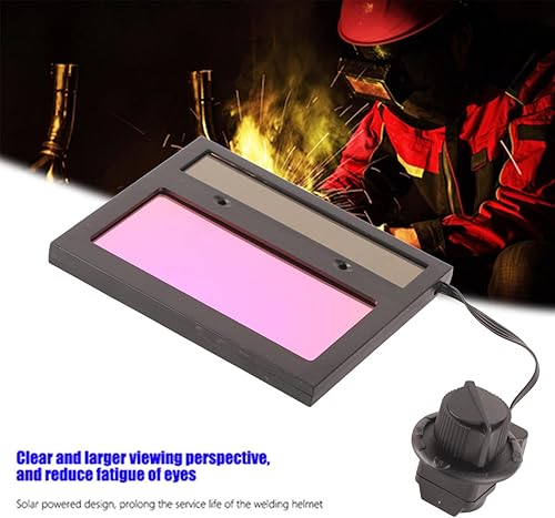 Lente per Casco di Saldatura, Lente di Ricambio per Casco per Saldatura, Tx500c 110 * 90mm Lente per Casco per Saldatura con Pannello Solare Maschera per Saldatura Lente Oscurante Automatica - Honorern