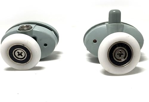 Set di 8 rulli per porta della doccia con guide e ruote da 25 mm di diametro, CY-301AB-3 - Honorern