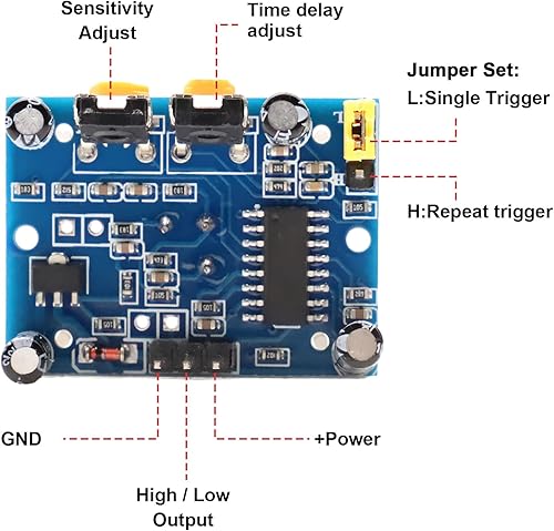 PIR sensore di movimento modulo sensore di movimento, APKLVSR 6 moduli di sensore a infrarossi PIR compatibili con Arduino e Raspberry Pi - Honorern