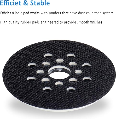 Platorello Abrasivo 125mm Compatibile con Bosch RS035 GEX 125-1 AE, PEX 220 A, PEX 220 AE, Skil 7402/7490 Levigatrice da Poweka (1 Pezzo) - Honorern