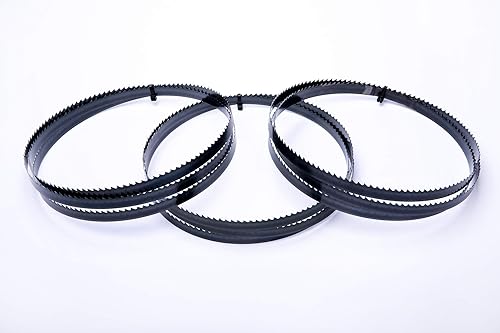 Set di 3 lame per sega a nastro, ad alte prestazioni, 3380 x 13 x 0,65 mm, 4 denti per legno, ecc. Metabo/Elektra Beckum/Einhell - Honorern