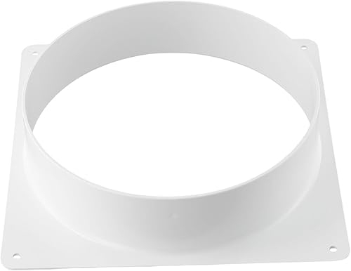 Flangia del connettore del condotto, 250 mm, flangia diritta in plastica per tubi di riscaldamento e ventilazione (250 mm) - Honorern