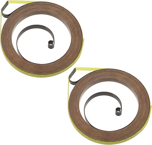 2 molle di avviamento a strappo 530042095, compatibile con motoseghe Husqvarna e Poulan, metallo, naturale - Honorern