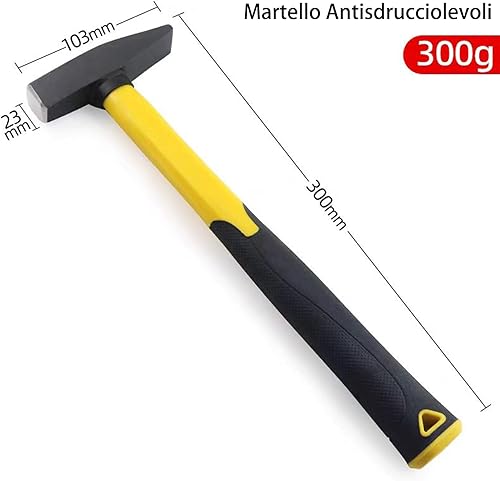 200g Martello,Durabilità Martello,Agio Martello Carpentiere,Versatilità Martello Da Carpentiere,Robustezza Martello,Professionisti Martello Carpentiere. - Honorern