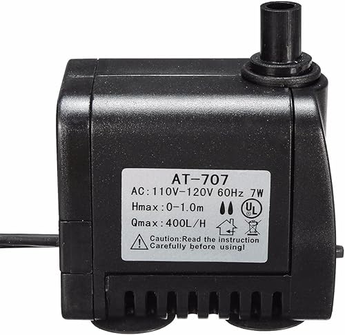 AC 110V-120V 400L/H Pidcola Pompa Acqua Sommersa Fontana Stagno Pesci Acquario - Honorern
