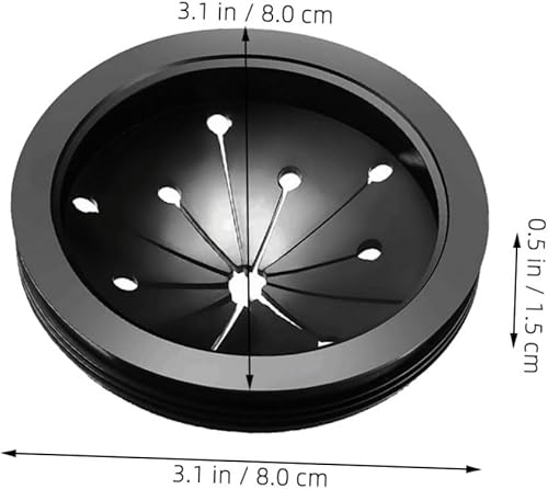 Gadpiparty 2 Pezzi Tappi Paraschizzi Per Lavello Da Cucina Protezione Antischizzi Per Lavello Per Tritarifiuti Riduzione Del Rumore Facile Da Installare Nero - Honorern