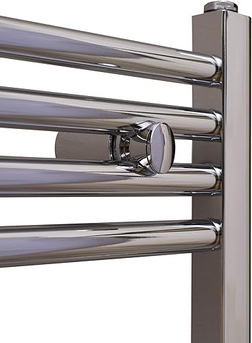 Termoarredo Scaldasalviette Dritto, Acciaio, Cromato, 60x70 cm - Honorern