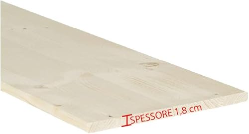 Legno lamellare di Abete Spessore 1,8 cm x P 40 cm x L 200 cm - Honorern