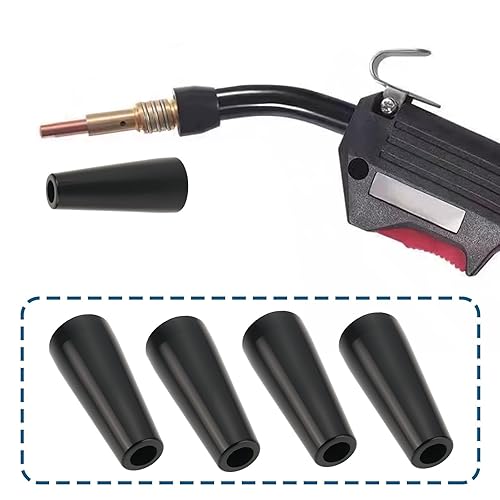 Create idea 8 Pezzi Ugello Senza Gas Flux Core Ugello Per Saldatura Resistente Al Calore 4,2x1,8 Cm Boccole Per Torcia Per Saldatura MIG 100L - Honorern