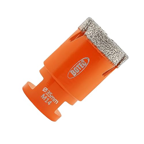 BGTEC Punta Diamantata Sega a tazza Diamantata–35mm M14 diamantata per trapano per piastrelle porcellana gres porcellanato ceramica armo granito foratura adatta per smerigliatrici angolari - Honorern