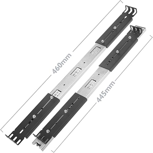 RackMatic - Guide Laterali telescopiche da 550 mm estensibili per Scatola Rack da 19' IPC - Honorern