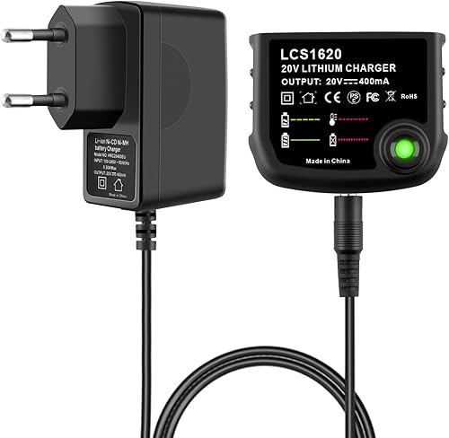 Caricabatterie agli ioni di litio LCS1620 per Black & Decker Batteria agli ioni di litio 14V 18V 20V LBXR20 LBXR20-OPE LBX20 LBX20 LBX4020 LB2X4020 LBXR2020-OPE BL1514 LBXR16 - Honorern
