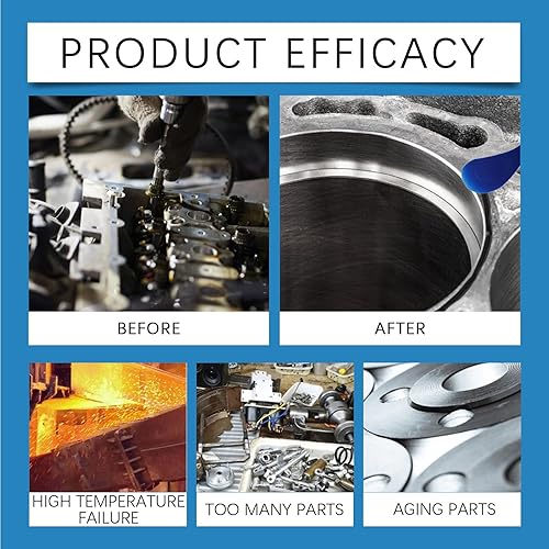 Colla Alte Temperature,Sigillante Alte Temperature,Adatto per Sigillante Alta Temperatura,Silicone Nero Alte Temperature per Stufe per Auto,Caminetti,Stufe,Forni - Honorern