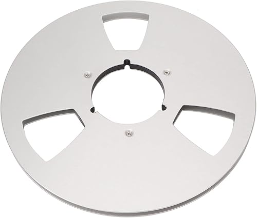 1/4 10 Pollici Bobina di Nastro Vuoto in Alluminio per Registratore Bobina Bobina Vuota per NAB, Bobina Nastro Mpty Bobina in Lega di Alluminio Accessorio per Registratore a (D'argento) - Honorern