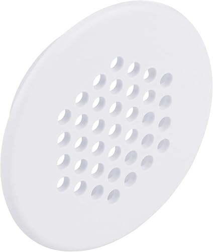 Gedotec griglia di ventilazione in plastica bianca | 4 pezzi griglia per aria di scarico | foro di ventilazione rotondo | FLOW | griglia di ventilazione con bordo di copertura | con griglia | copert - Honorern