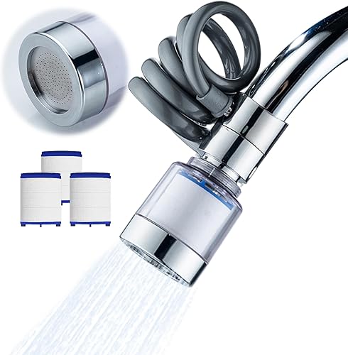 Penbinmall Prolunga per rubinetto, girevole a 360 gradi, con filtro, rubinetto girevole con 3 modalità di spruzzo, adattatore per rubinetti da cucina e bagno - Honorern