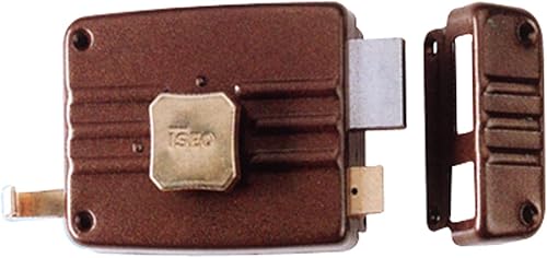 Serratura Portoncino Da Applicare Art. 401 Con Pomolo Interno E Cilindro Staccato Esterno, Scrocco Separato. Dotazione 3 Chiavi. - Honorern