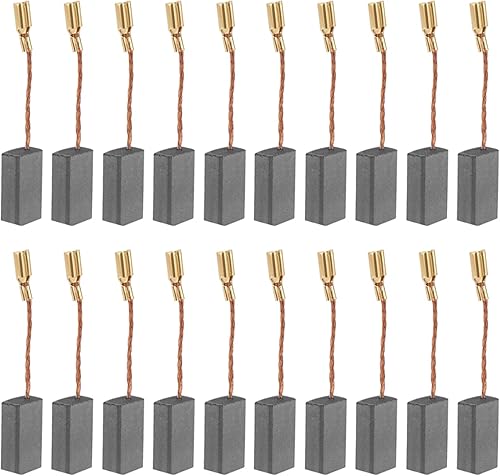 20Pezzi Spazzole in Carbone, Spazzola in Carbone Conduttiva Sostituibile per Trapano a Motore Elettrico, Utensile Elettrico, Martello Rotarys, Trapano, Sega Circolare - 5x 8x16mm - Honorern
