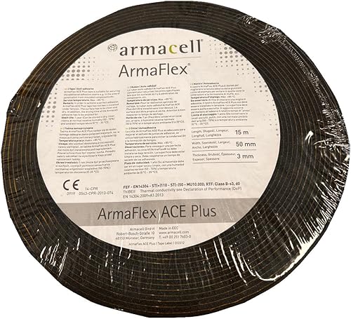 Armaflex ACE PLUS - Nastro adesivo originale, 15 m x 50 mm x 3 mm, isolamento in gomma - Honorern
